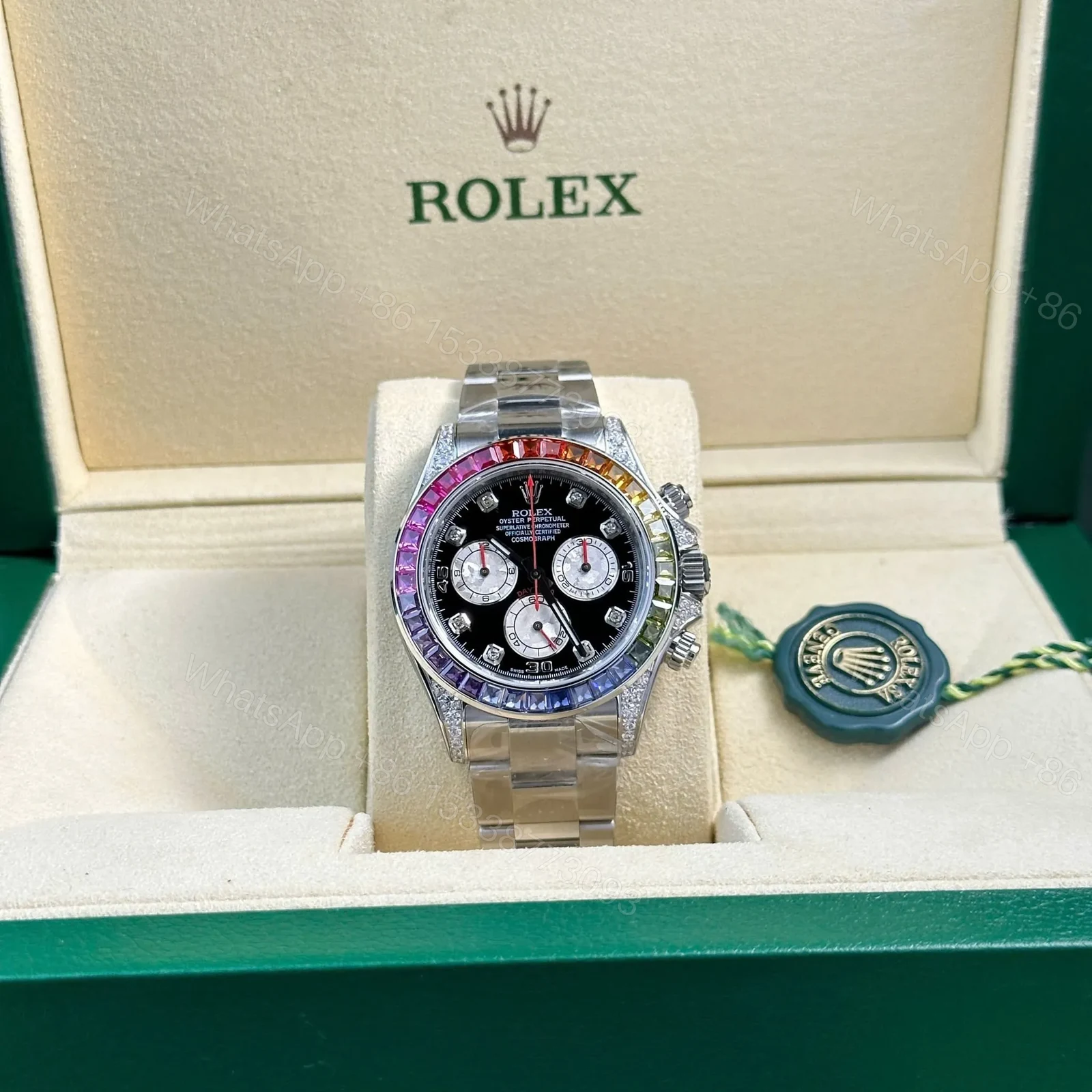 View 2 of Replica Rolex Daytona Black Dial 80250