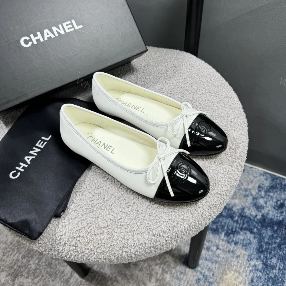View 4 of Chanel Ballerina Flat Shoes In White