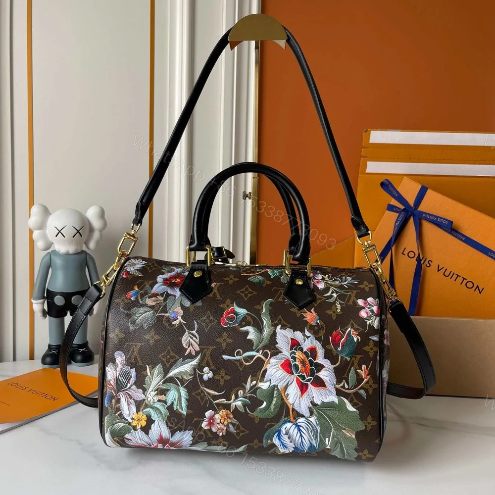 View 2 of Louis Vuitton Speedy Soft 30 Monogram Canvas Ebene 30Cm