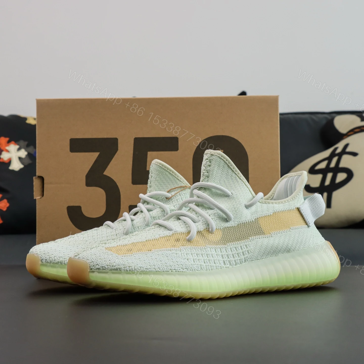 Yeezy Boost 350 V2 Flax Reps — view 1