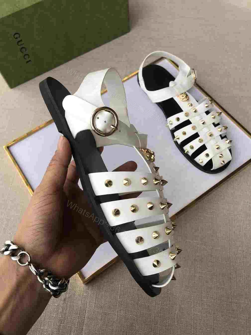 View 7 of GUCCI SANDAL WITH DOUBLE G – SDG003