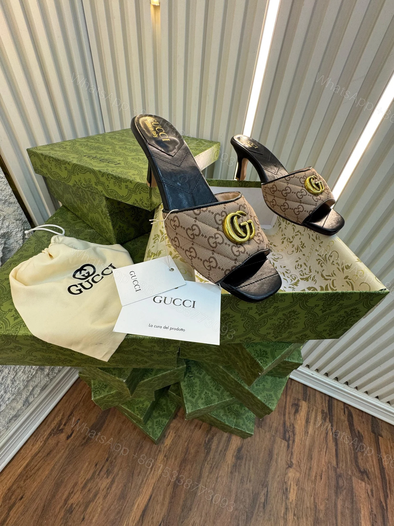 View 3 of FIRST COPY GUCCI HEELS FOR WOMAN