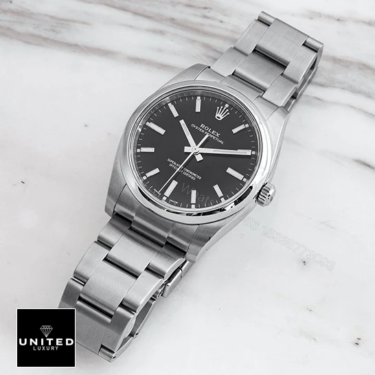 View 7 of Rolex Oyster Perpetual Automatic Black Dial Ladies 114200 Replica
