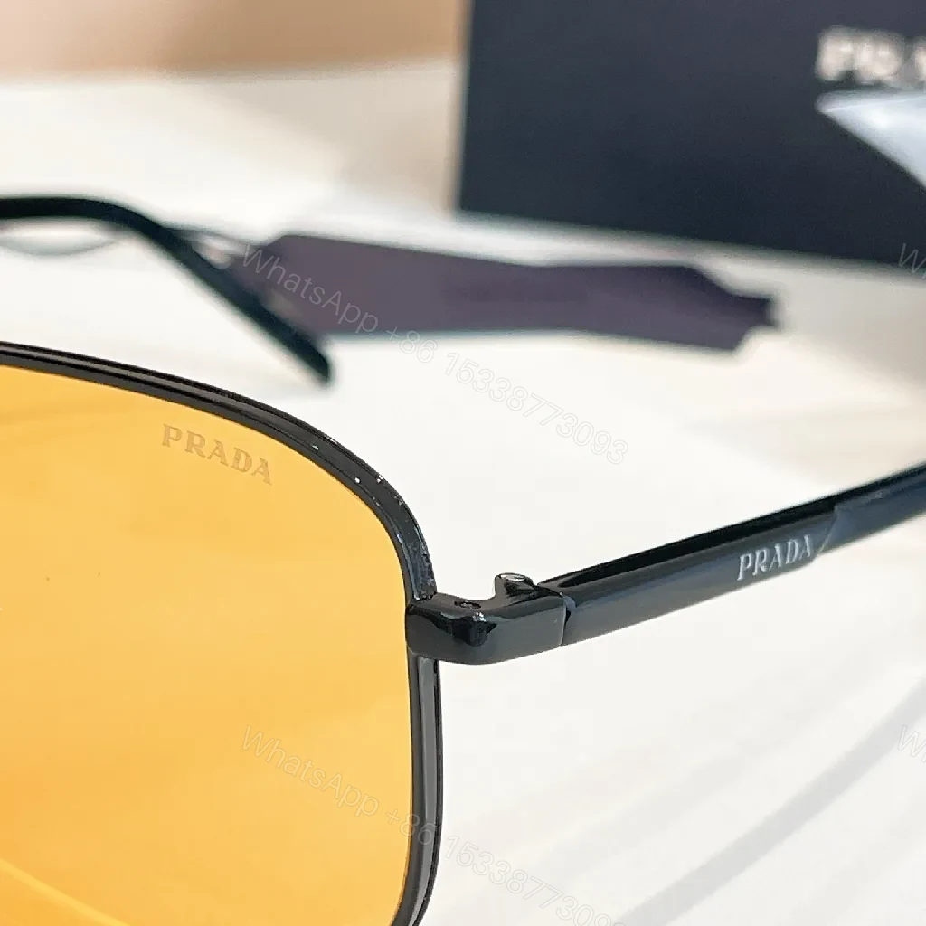 View 5 of Aviator Sunglasses Sunset Amber Lenses, Minimal Metal Frame