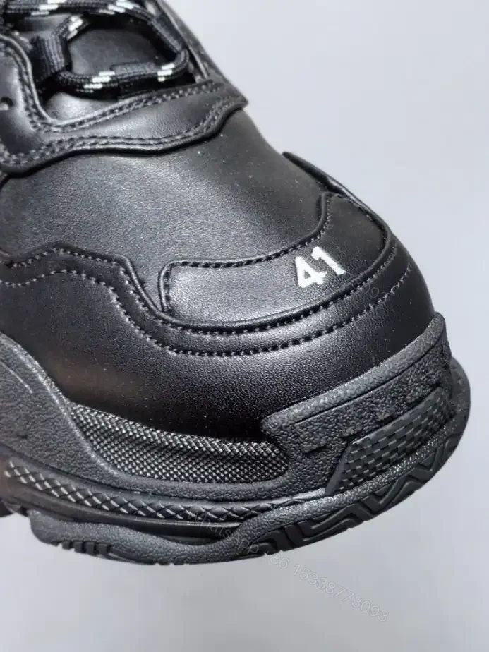 View 6 of BALENCIAGA TRIPLE S SNEAKER IN BLACK AND WHITE DIY METAL ARTWORK PRINTED COWSKIN – BB270
