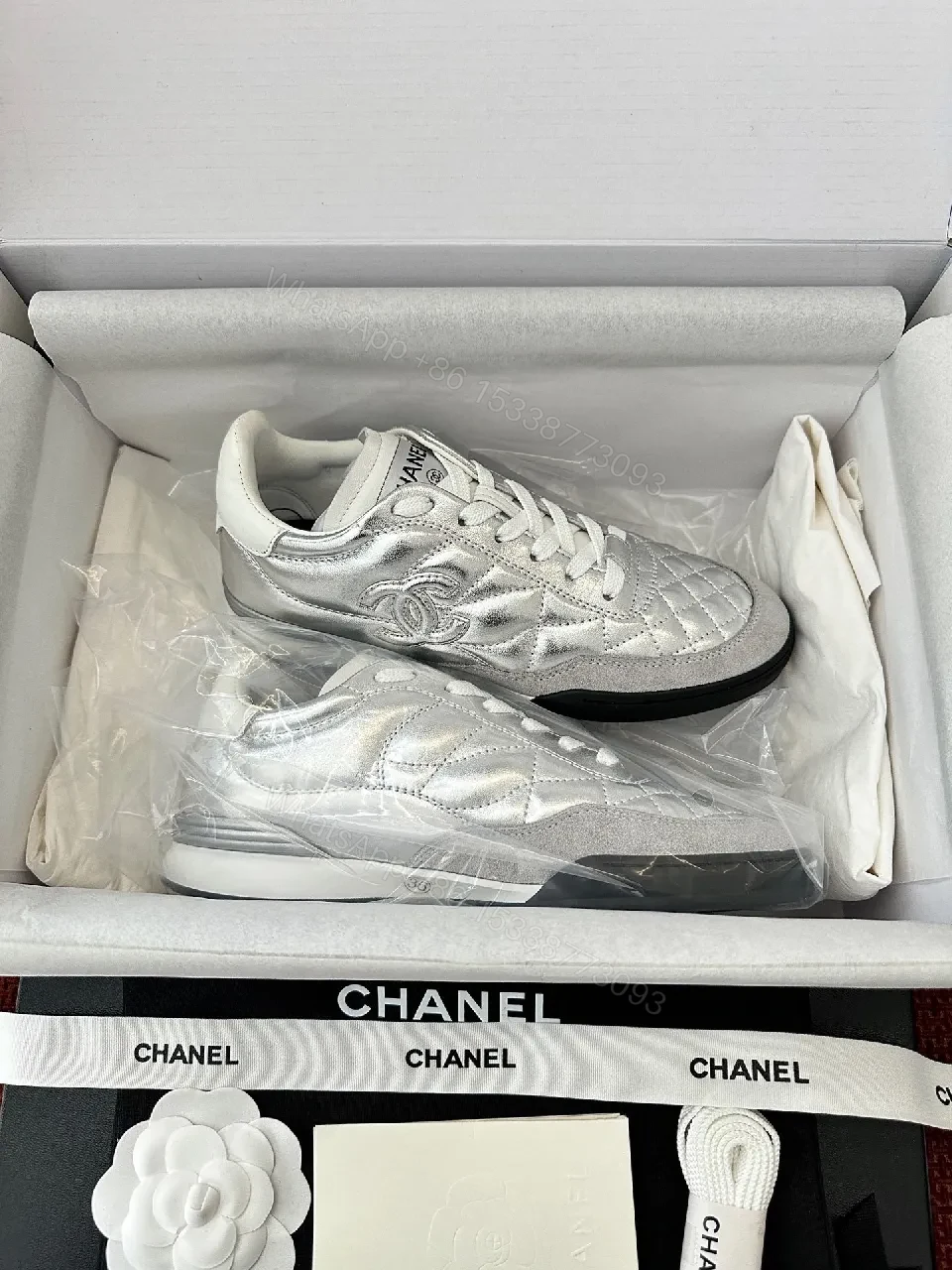 View 9 of Metallic Quilted High-Tops: Luxe Sport-Luxe Sneakers