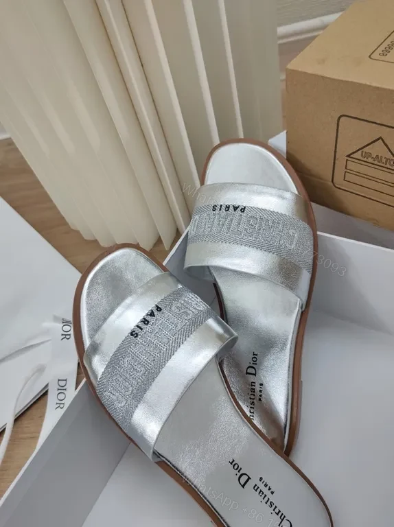 View 6 of Shimmer Leather Slides: Metallic, Luxe, Everyday Comfort