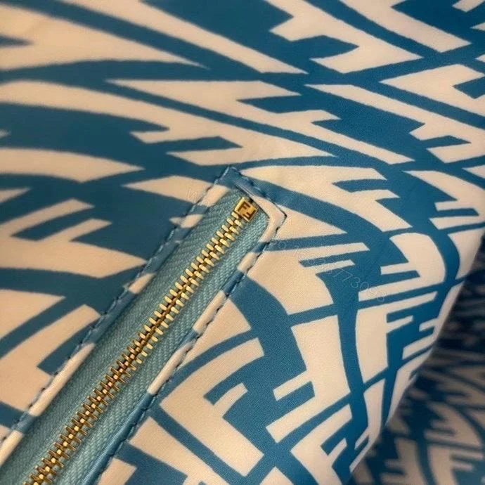 View 3 of Fendi Tote Bag with FF Vertigo Print – Blue – Totes