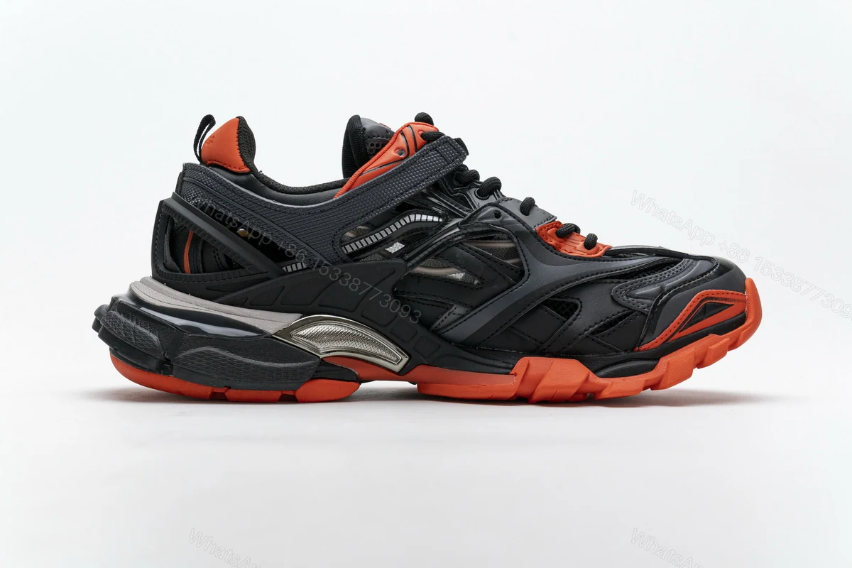 View 2 of Balenciaga Track 2 Sneaker Dark Grey Orange 570391 W2GN1 2002