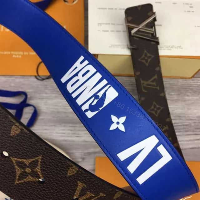 View 8 of LOUIS VUITTON X NBA 3 STEPS 40MM REVERSIBLE MONOGRAM CANVAS BELT – B100