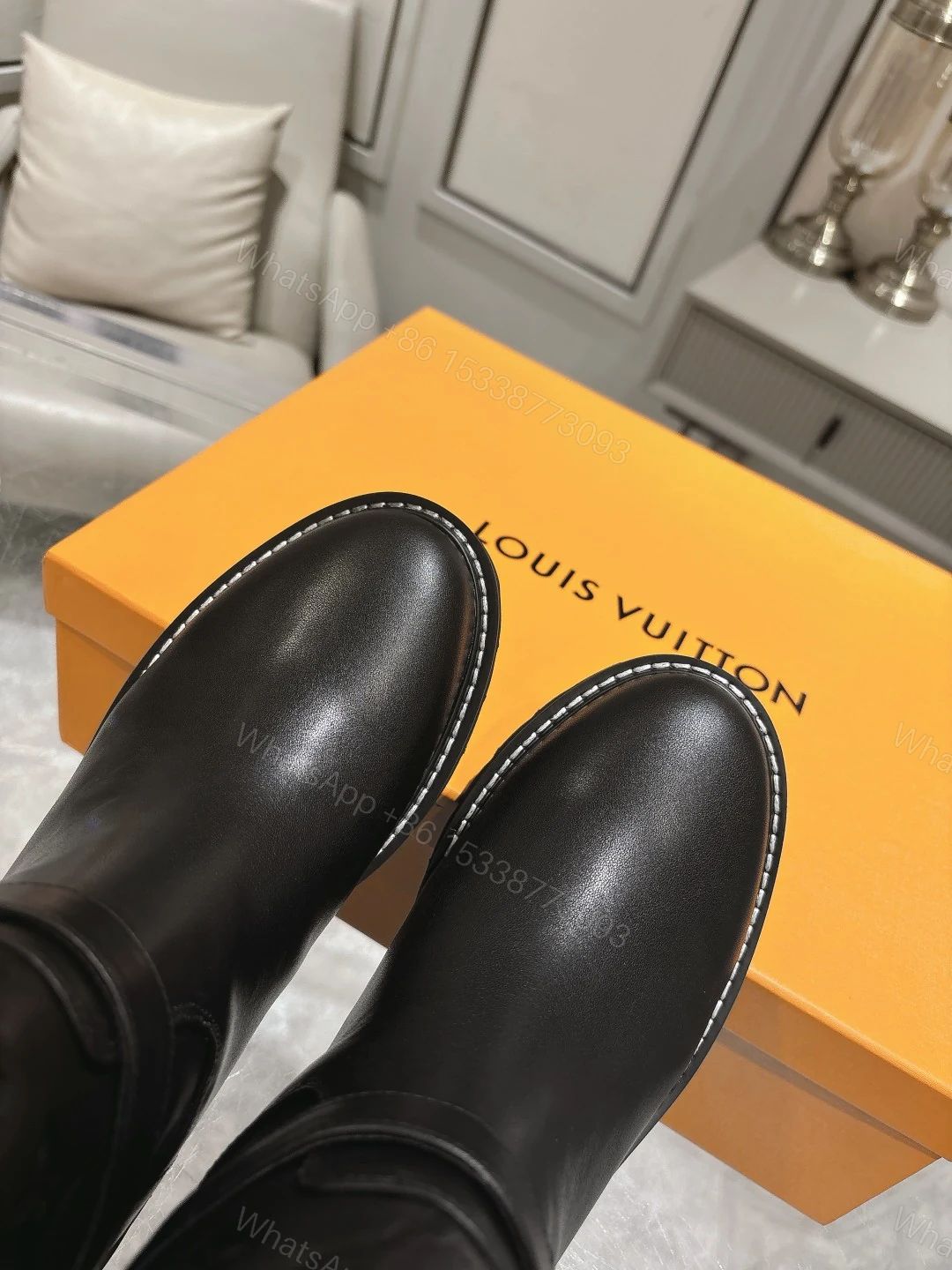 View 7 of LOUIS VUITTON TERRITORY FLAT ANKLE BOOT BLACK 1ADCQ1