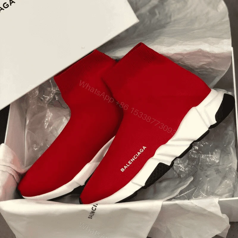 View 5 of BALENCIAGA SPEED TRAINER RED – BB14