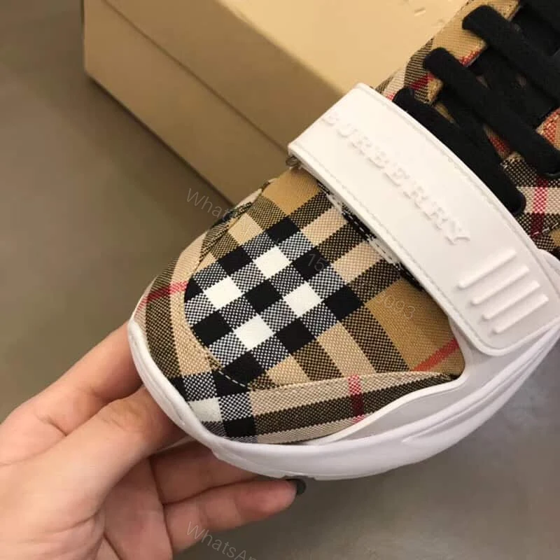 View 5 of BURBERRY VINTAGE CHECK COTTON SNEAKER – BBR1