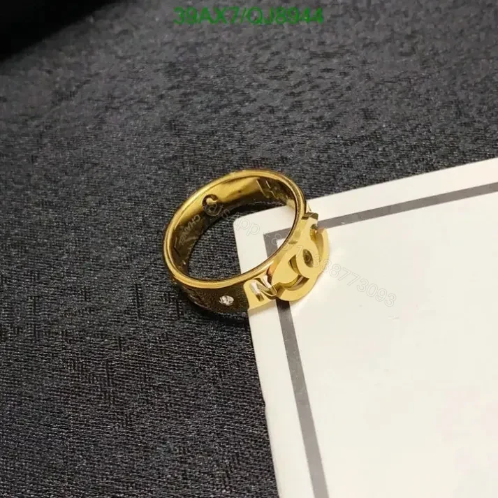 View 2 of Chanel CC Ring in Gold for Women Knockoff QJ89445