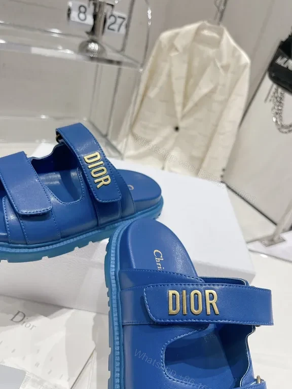 View 2 of Blue Dior-Inspired Sandals: Luxe Comfort & All-Day Support