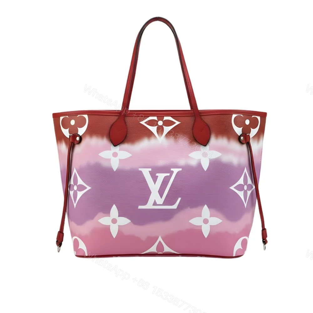 Louis Vuitton Neverfull MM Monogram Escale Pink Red Purple 31Cm — view 1