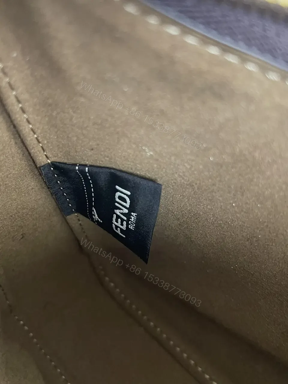 View 5 of Monogram Pattern Crossbody with Sculpted Frame, Taupe Trim