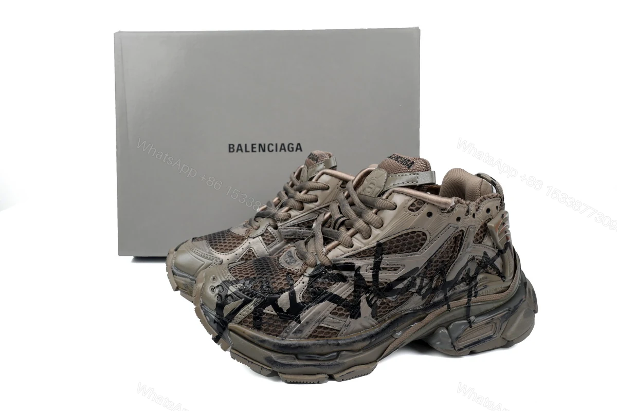Balenciaga Runner Black Brown 677402 W3RB2 2010 — view 2