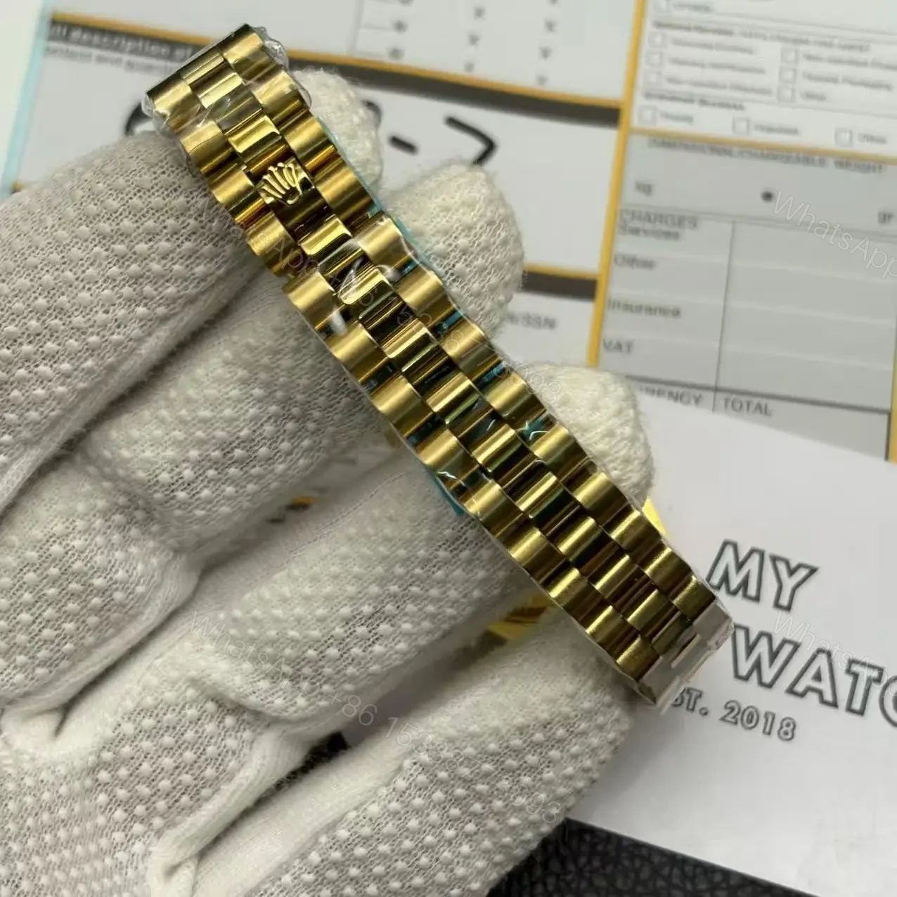 View 7 of Replica Rolex Datejust Gold Ladies 179178