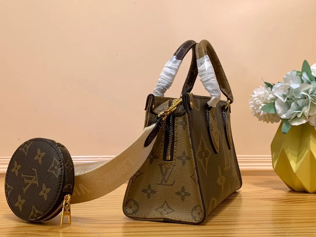 View 3 of Louis Vuitton LV On The Go Mini Handbags Mono Pattern 25x13x10cm