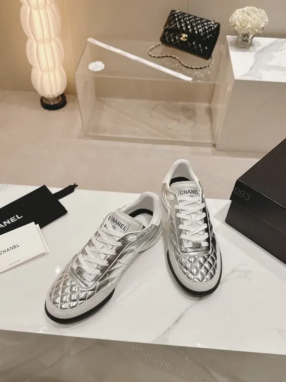 View 7 of Shimmering Silver-Chic High-Tops: Luxe All-Season Sneakers
