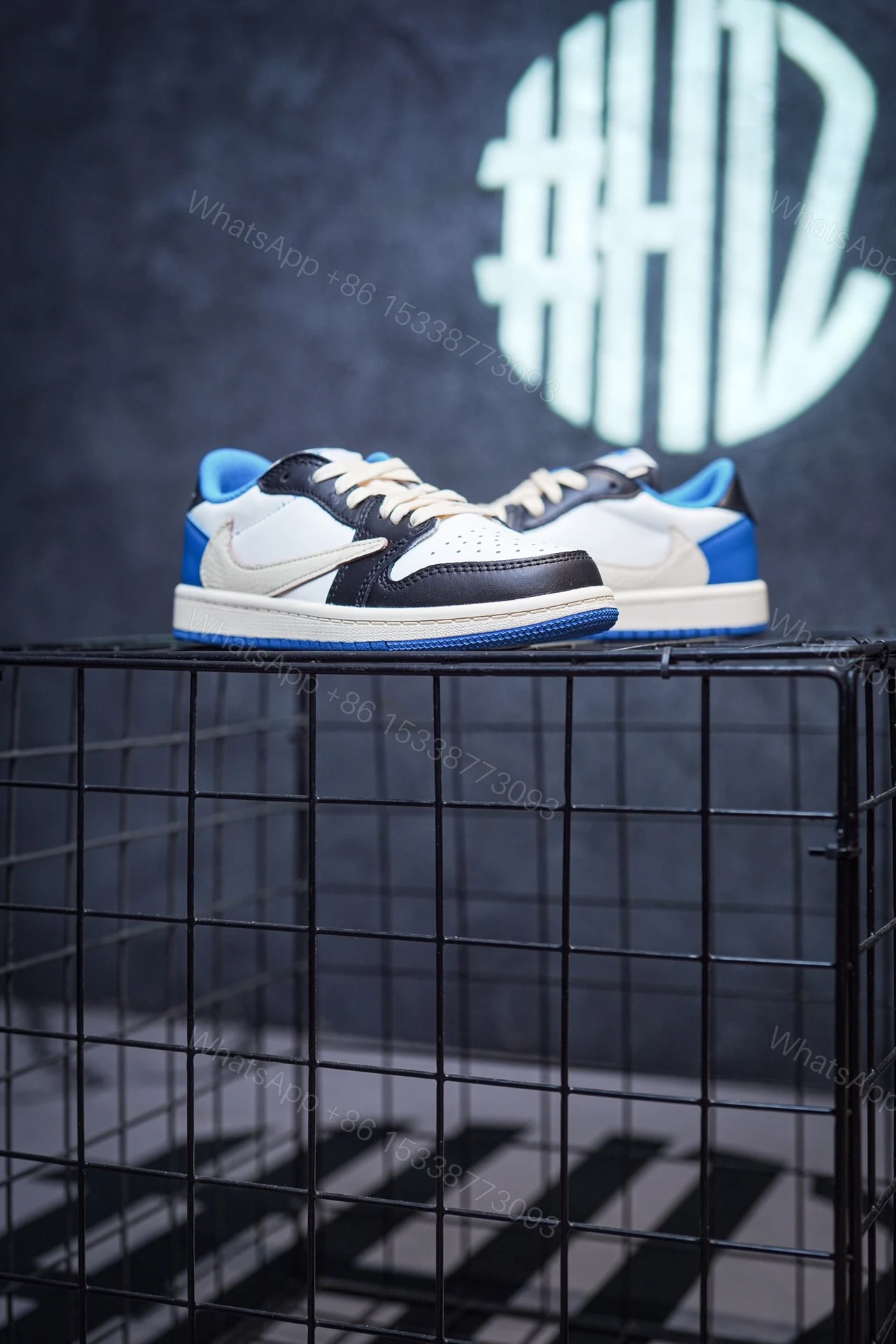 View 3 of Kid Shoes TS x Air Jordan 1 Low Fragment
