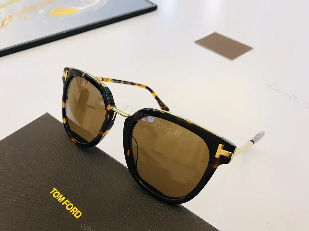 View 3 of Black Acetate Sunglasses - Tom Ford Signature Hardware Premium Frame