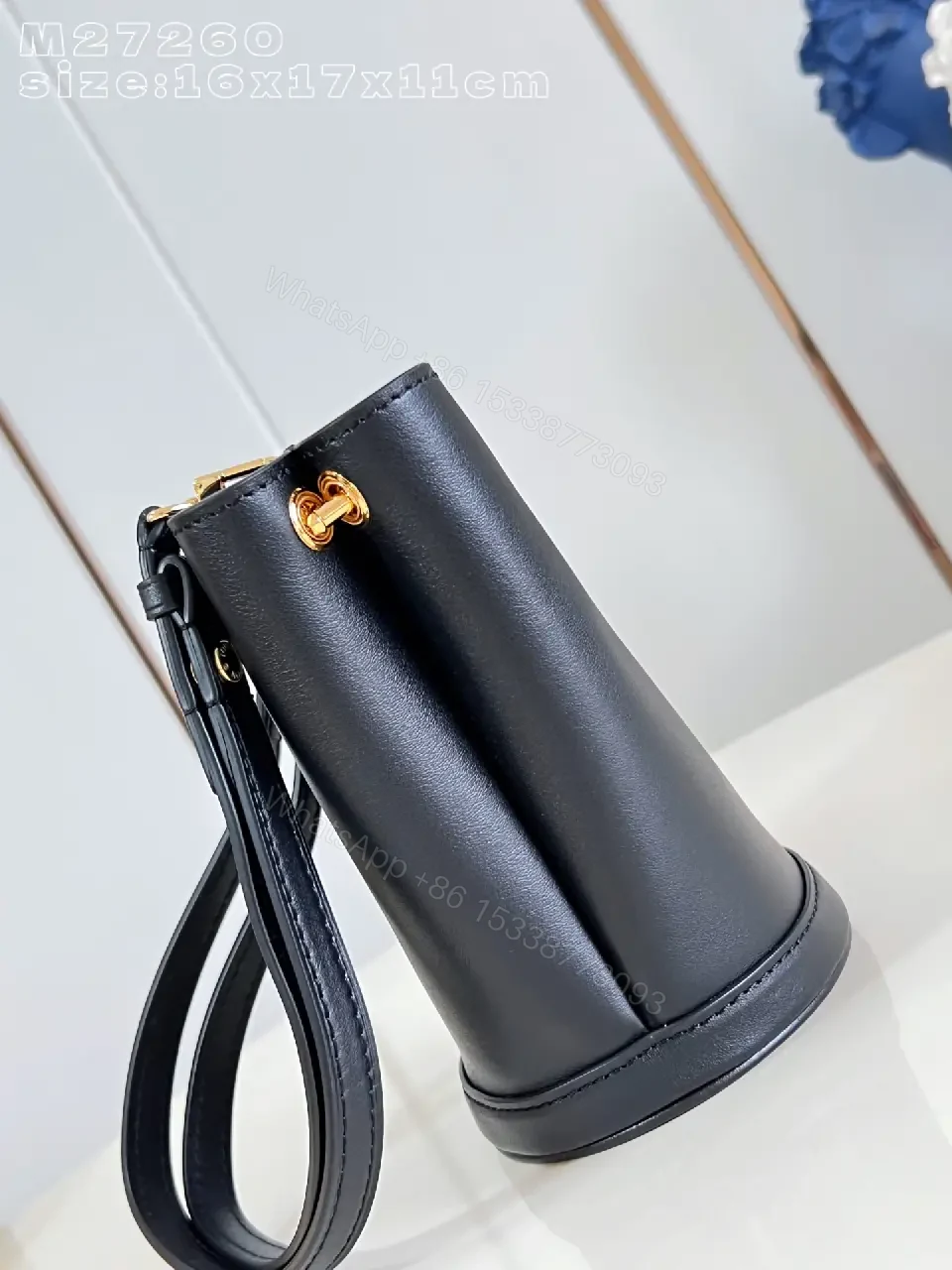 View 3 of Compact Leather Bucket Bag: Subtle Luxury, Everyday Chic