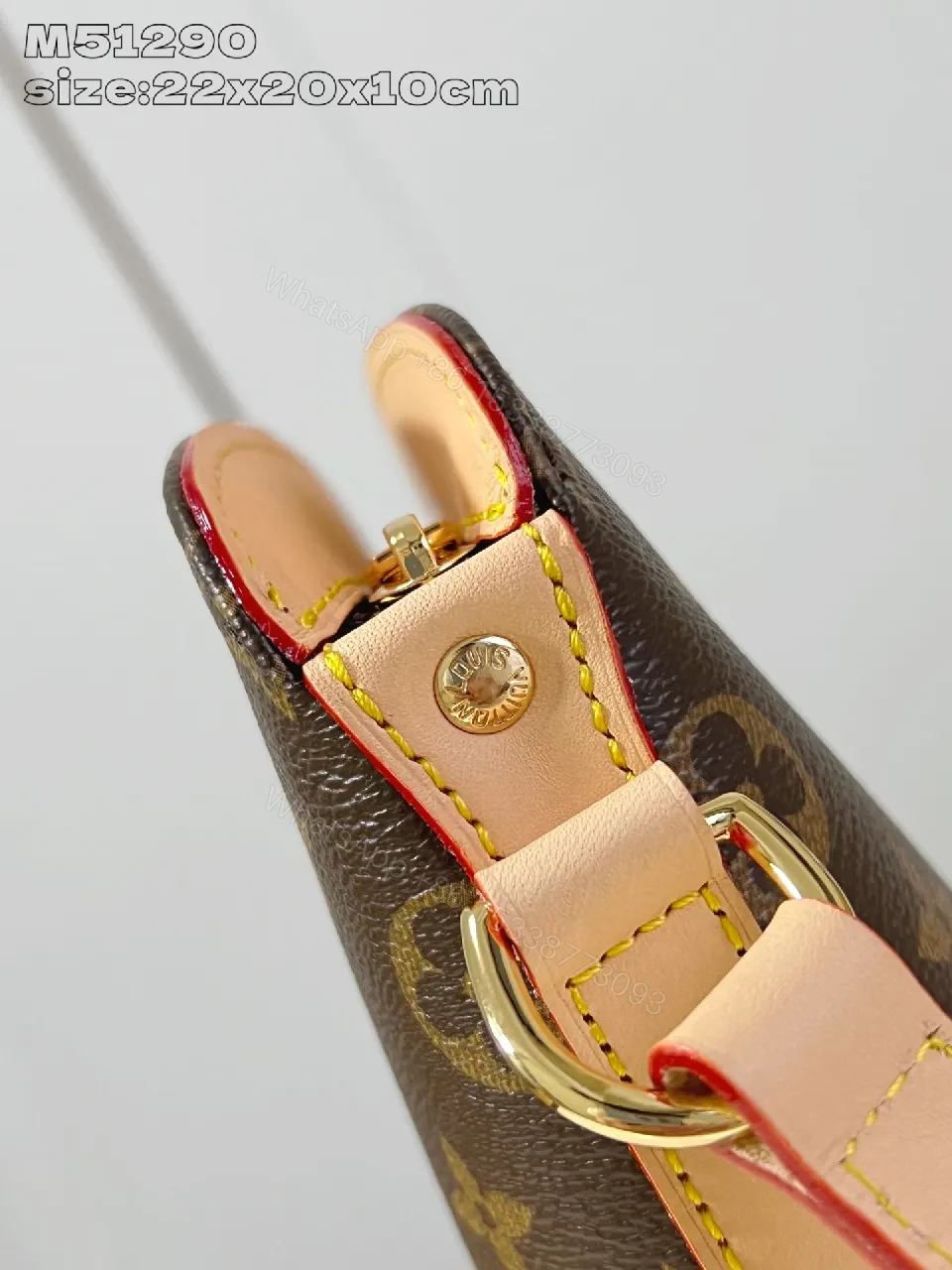 View 2 of Monogram Crossbody Bag: Structured, Luxe Hardware, Compact Organizer