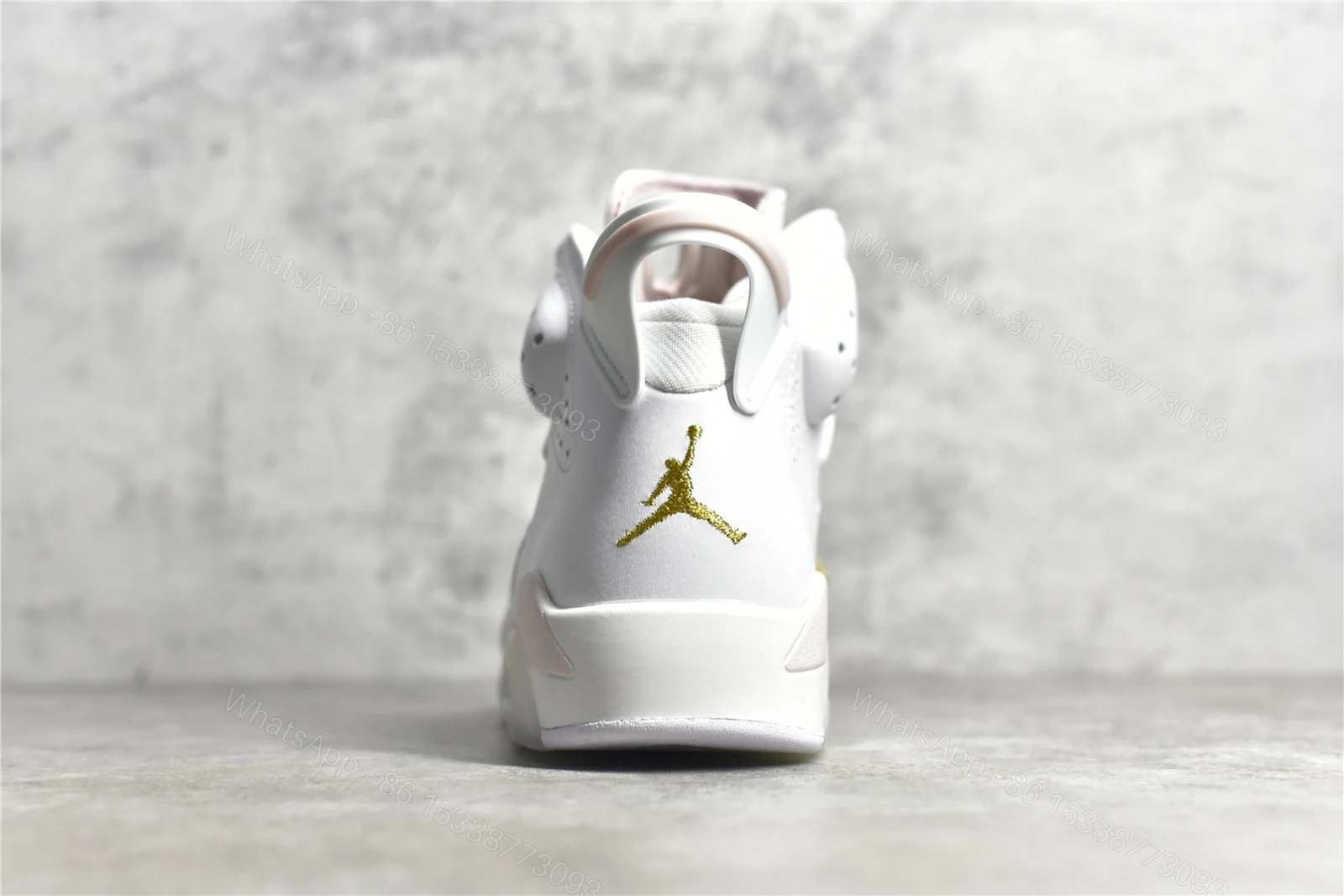 View 6 of Air Jordan 6 Gold Hoops Replica
