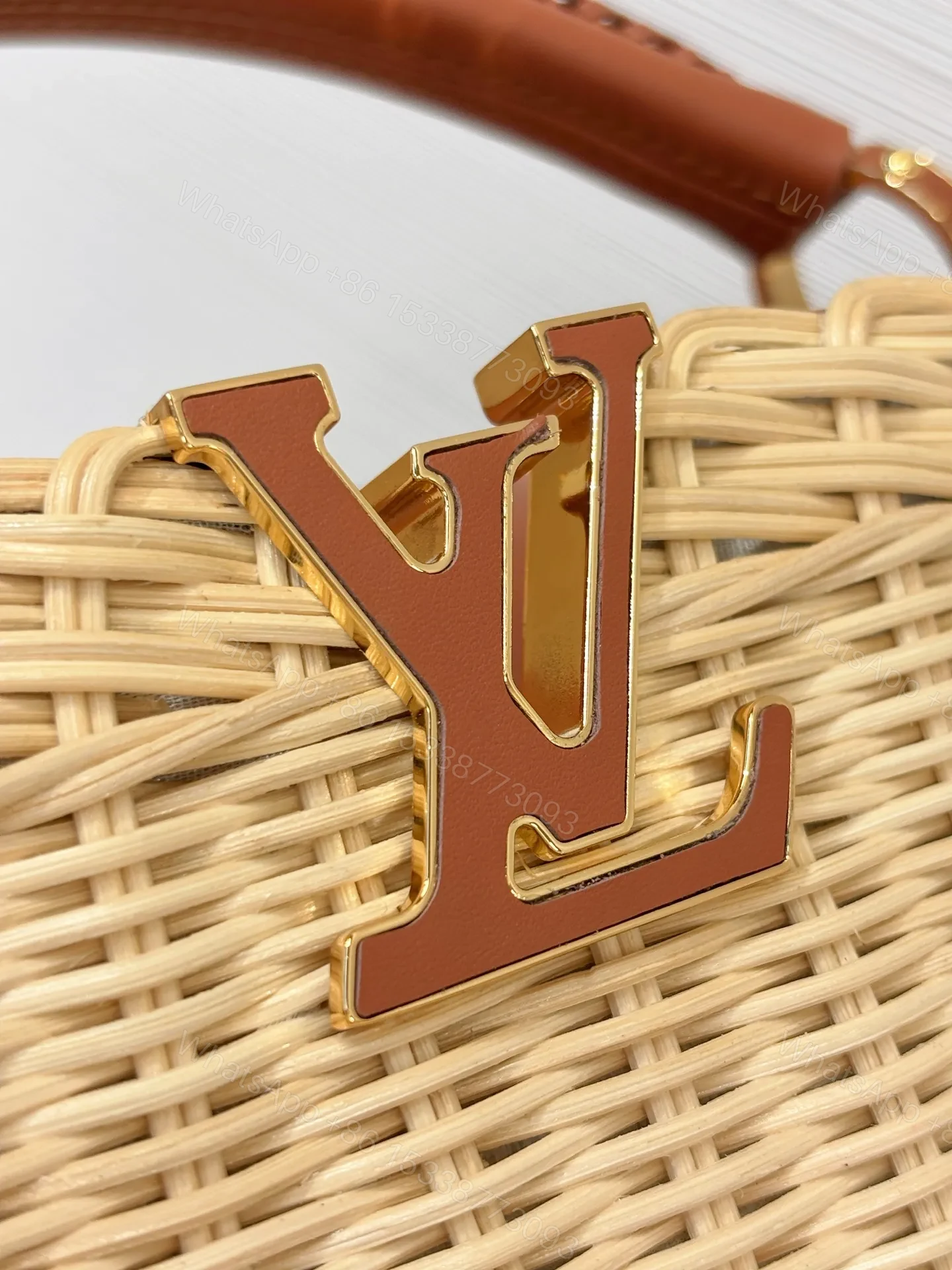 View 6 of Louis Vuitton Capucines BB Handbag Brown Beige