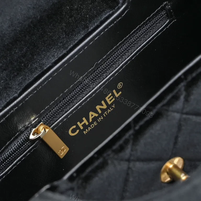 View 8 of Quilted Mini Bag: Chanel-Inspired Luxury, Gold Hardware
