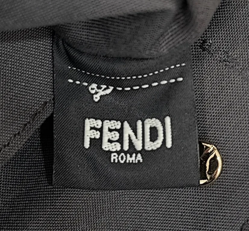 View 7 of Black Monogram Crossbody: Lux Leather-Trim, Gold Hardware, Everyday