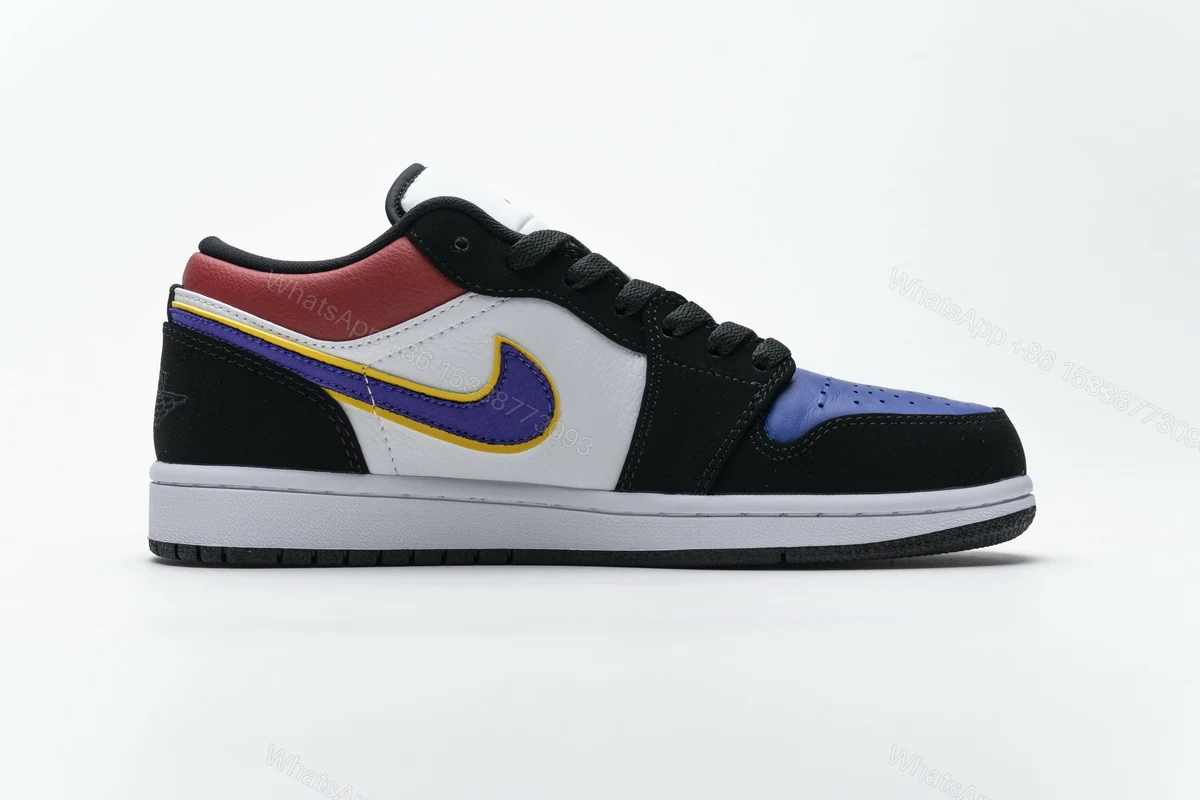 View 2 of Air Jordan 1 Low Lakers Top 3 CJ9216-051
