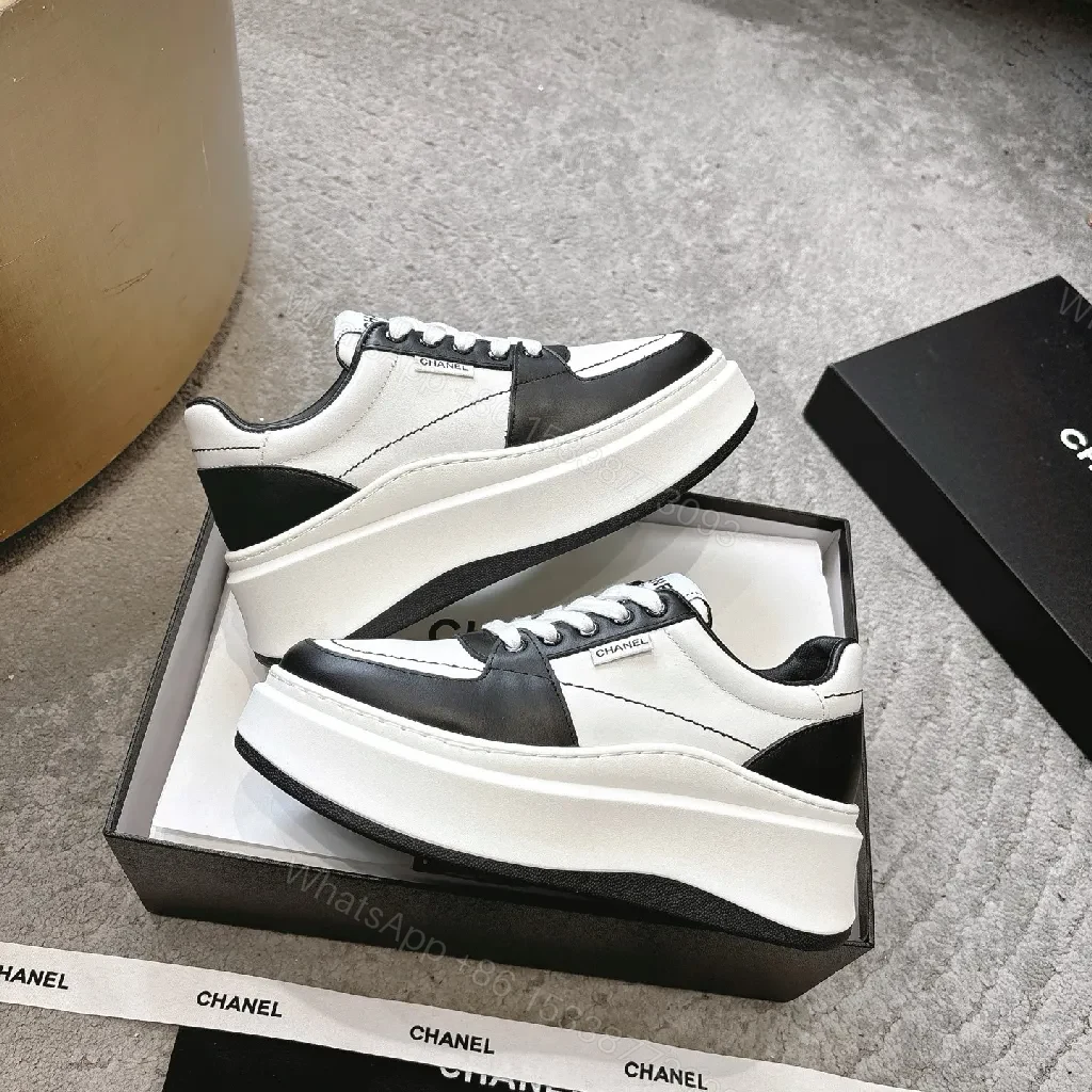 View 7 of Monochrome Luxe Chunky Sneakers: High-Top Comfort