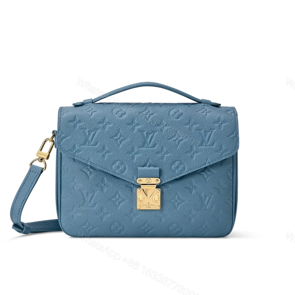Louis Vuitton Pochette Métis Monogram Empreinte Bleu Jean 25cm M27357 — view 1