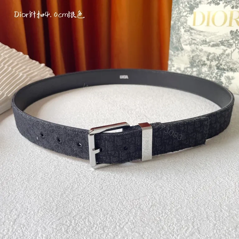 View 6 of Refined Leather Belt with Dior Hardware â€“ Everyday Luxury Belt