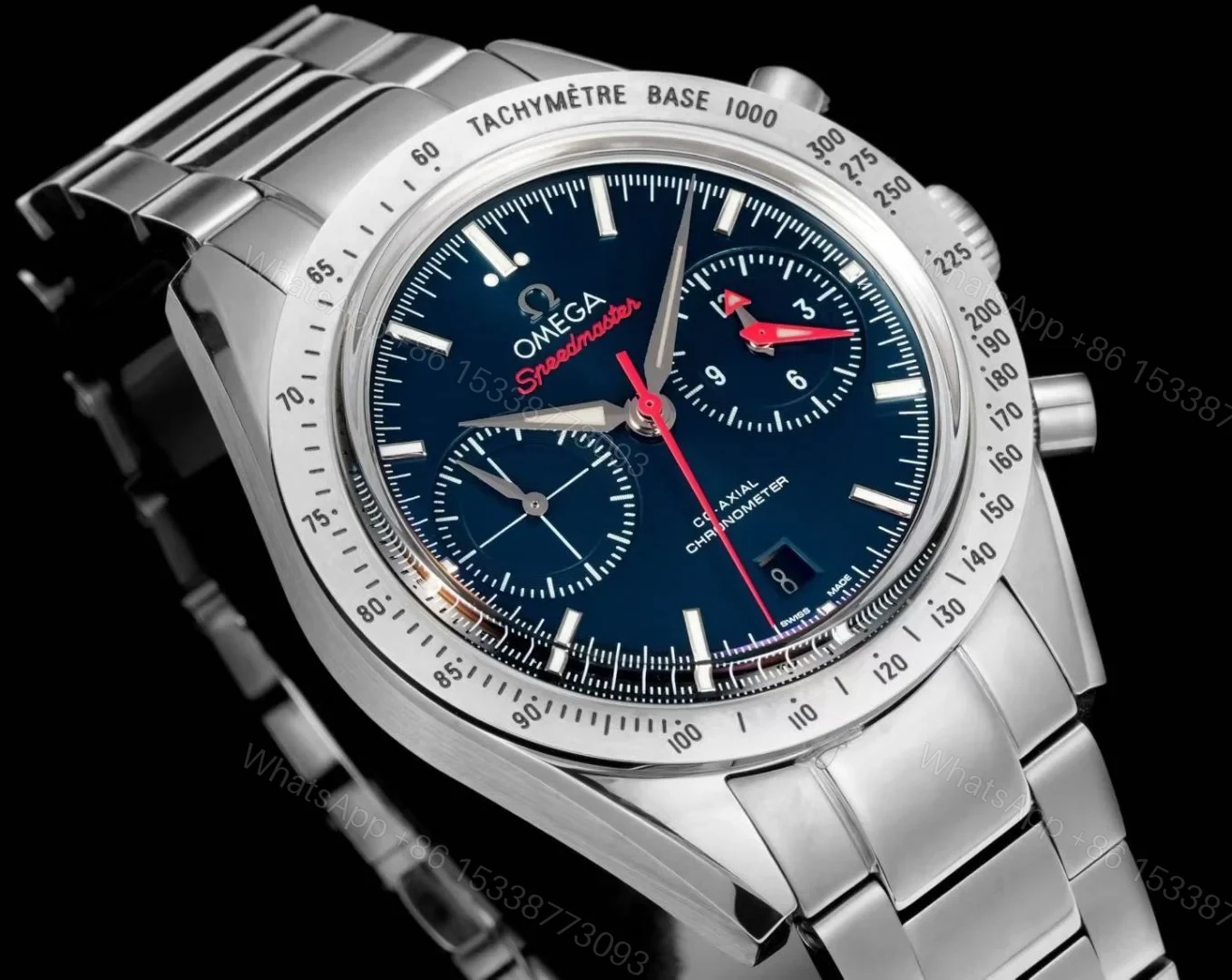 View 3 of Omega Speedmaster 57 Blue Replica Steel Bracelet 42MM Premium 331.10.42.51.03.001