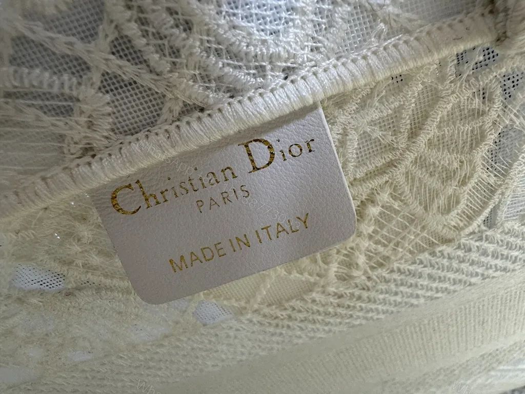 View 6 of Cream Lace Dior Tote: Butterfly Motifs, Luxury Everyday