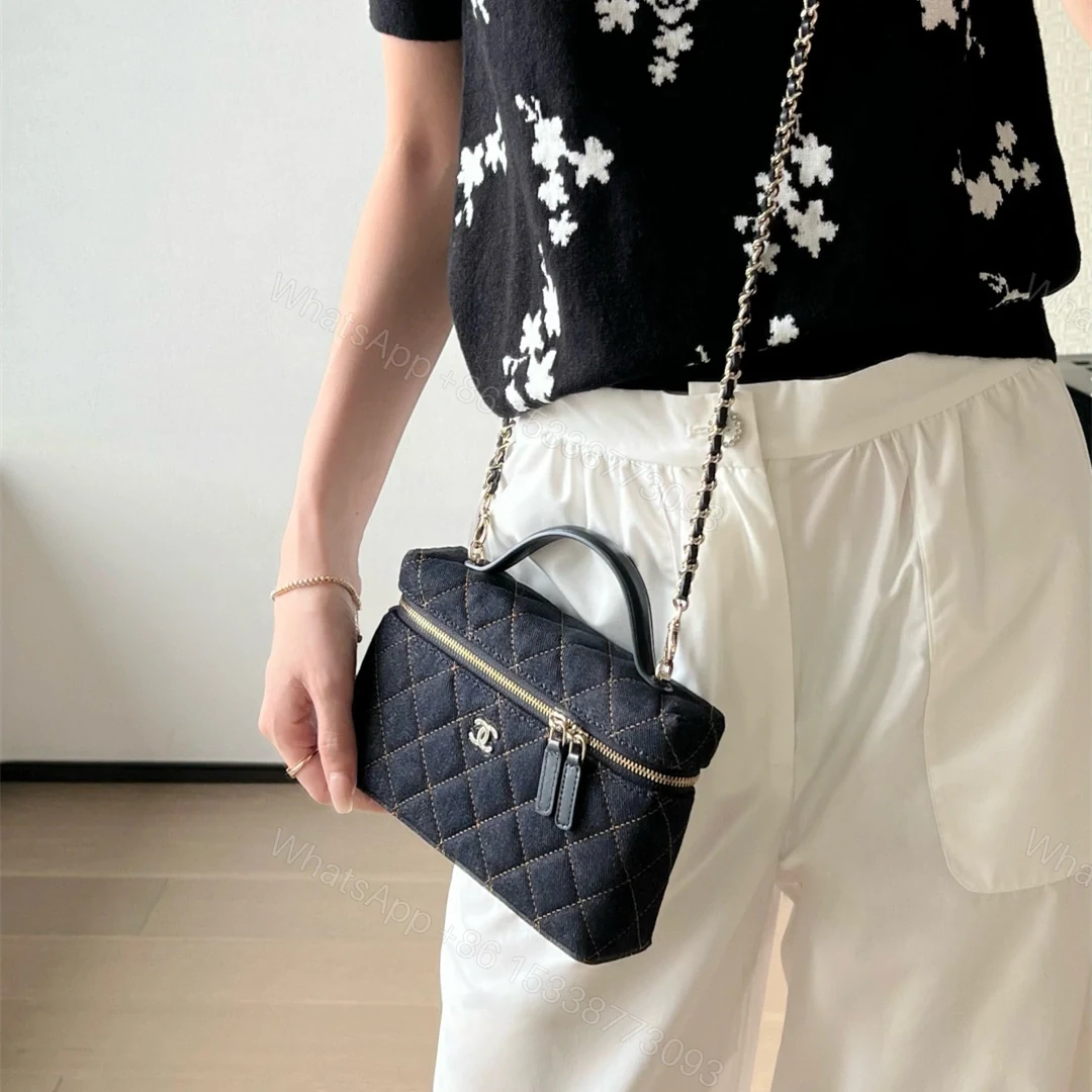 View 20 of 高仿Chanel*26P系列AP4385丹寧牛仔盒子包深藍色免檢版