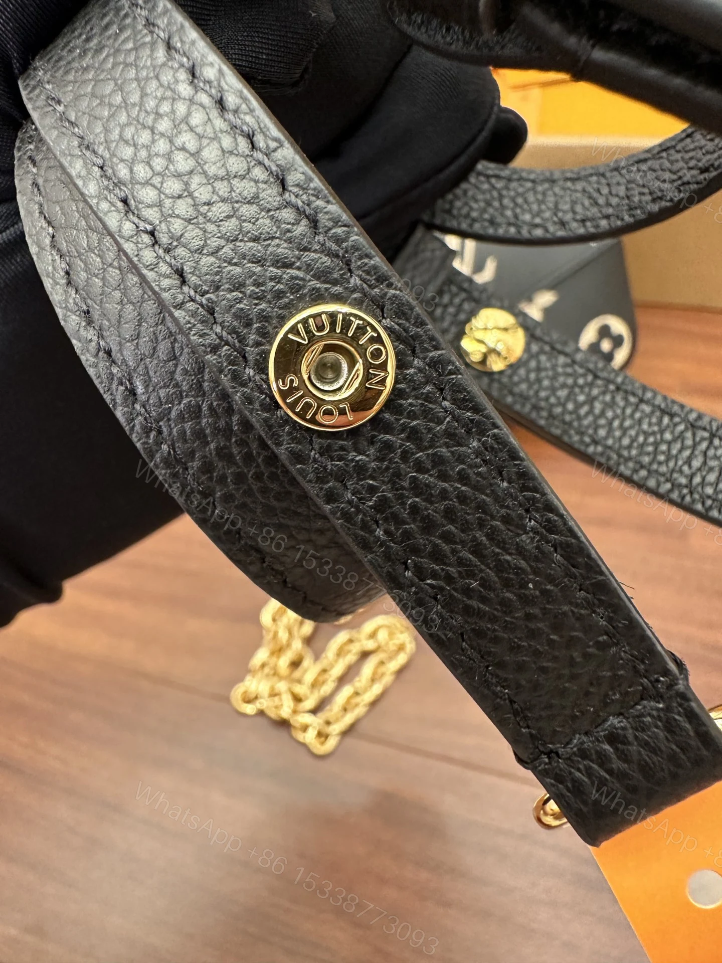 View 6 of Louis Vuitton Pochette Métis East West Black and Beige