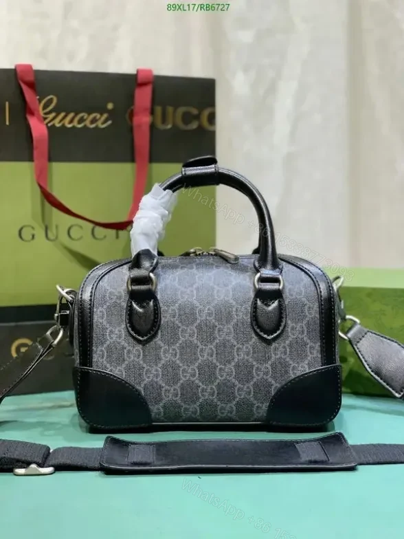 View 10 of Gucci Knockoff Small Duffle Interlocking G Bag RB67278 – AAAA Craftsmanship