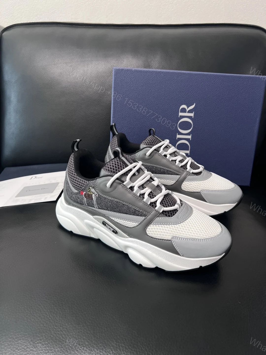 Dior 原單拼色老爹鞋 厚底潮流運動鞋增高舒適款 — view 1
