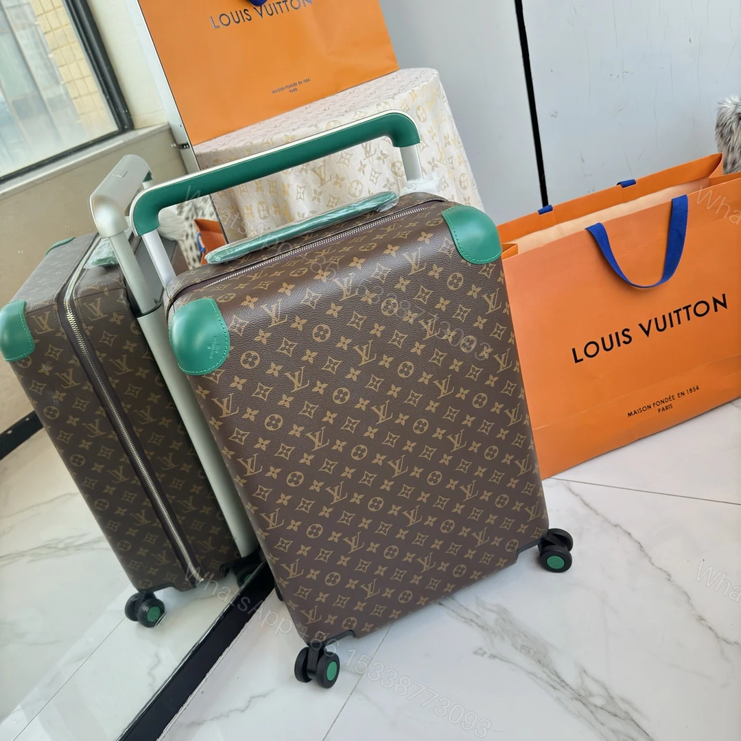 LV 精品仿製 綠色手把旅行箱 花紋耐磨款 — view 1