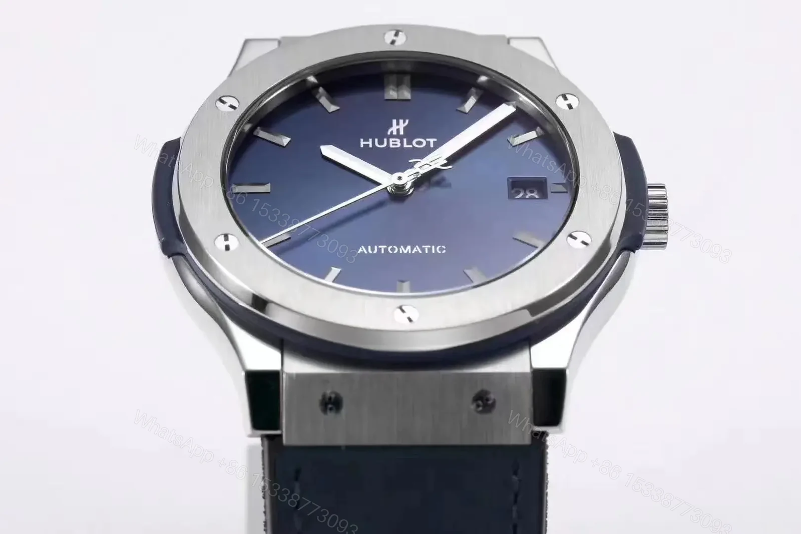 View 3 of Hublot Classic Fusion Blue Dial Titanium Watch 45mm Automatic