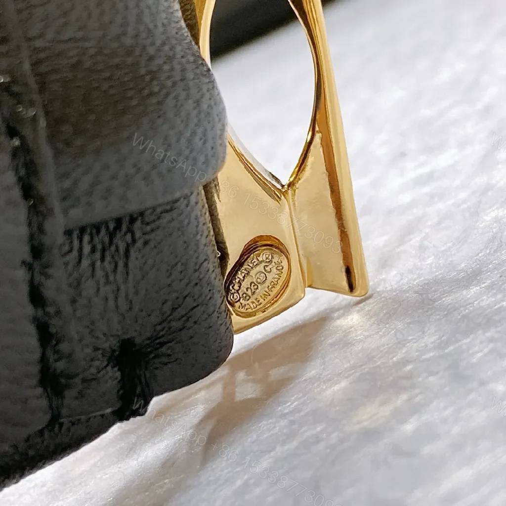 View 2 of Leather-Accent Headband with Gold Logo, Luxe Gathered Style