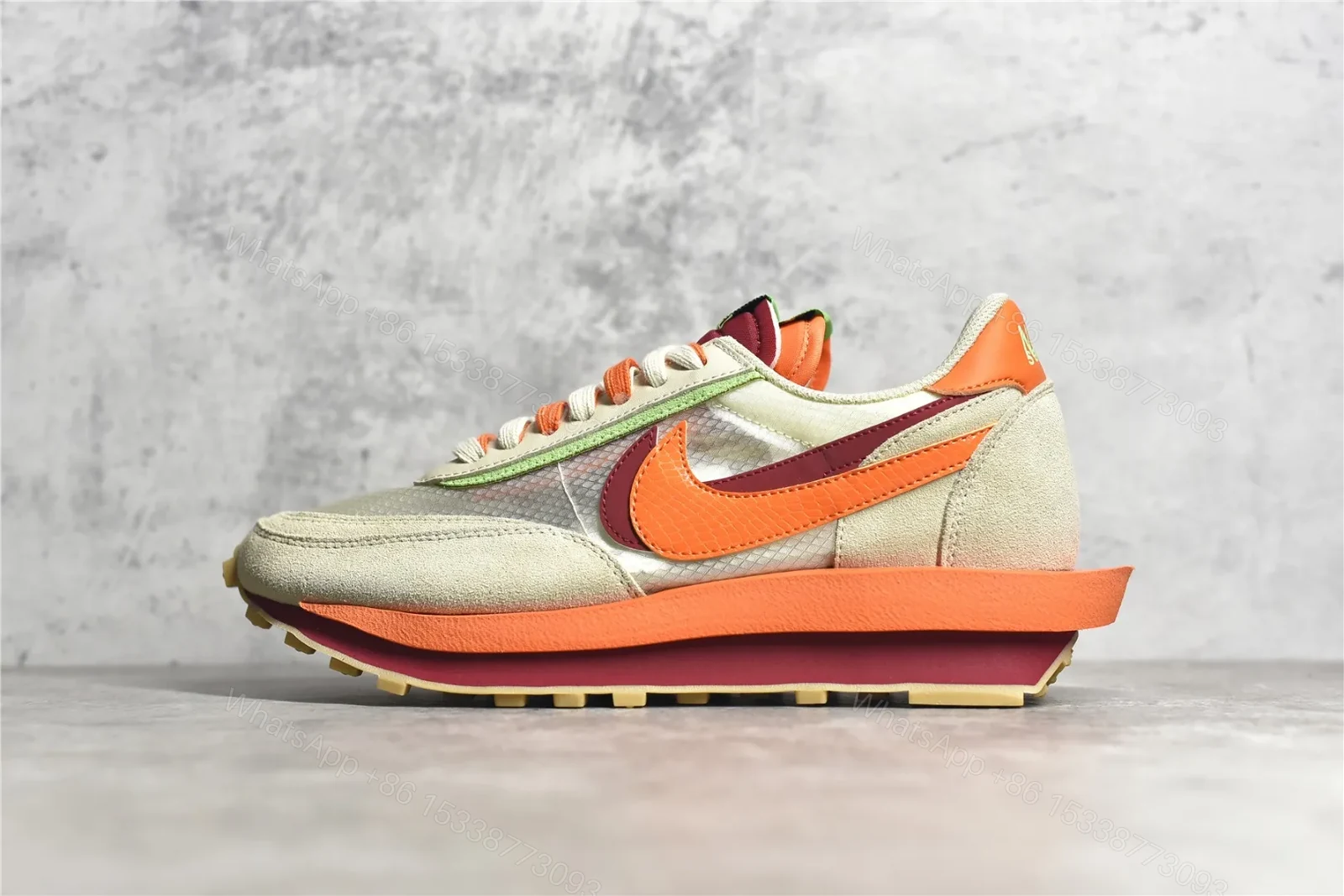 Clot × Sacai × Nike LDWaffle Replicas — view 1