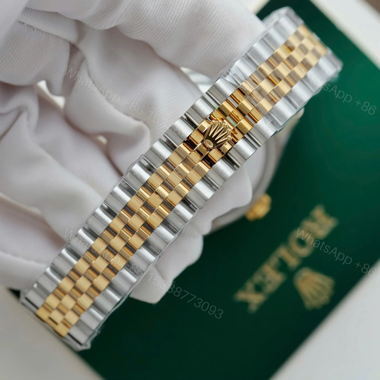 View 10 of Rolex Datejust Olive Green Roman Diamond Dial 126233-0025 36 mm