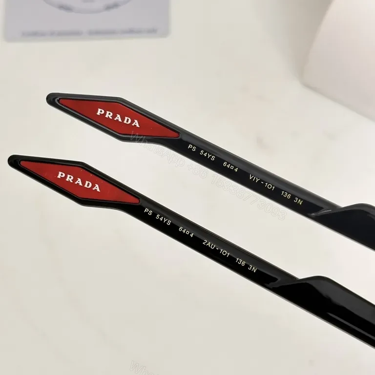View 6 of Premium Gradient Shield Sunglasses - Luxury Alloy, Prada-Inspired Design