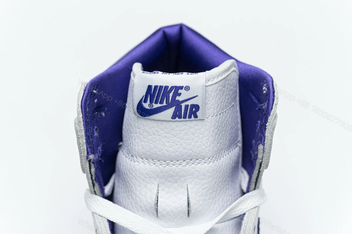 View 7 of Air Jordan 1 Retro High OG White Purple CD0461-151